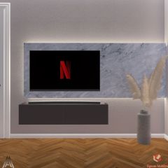 90 Cm Tv Ünitesi Tv Sehpası Duvar Rafı Kitaplık