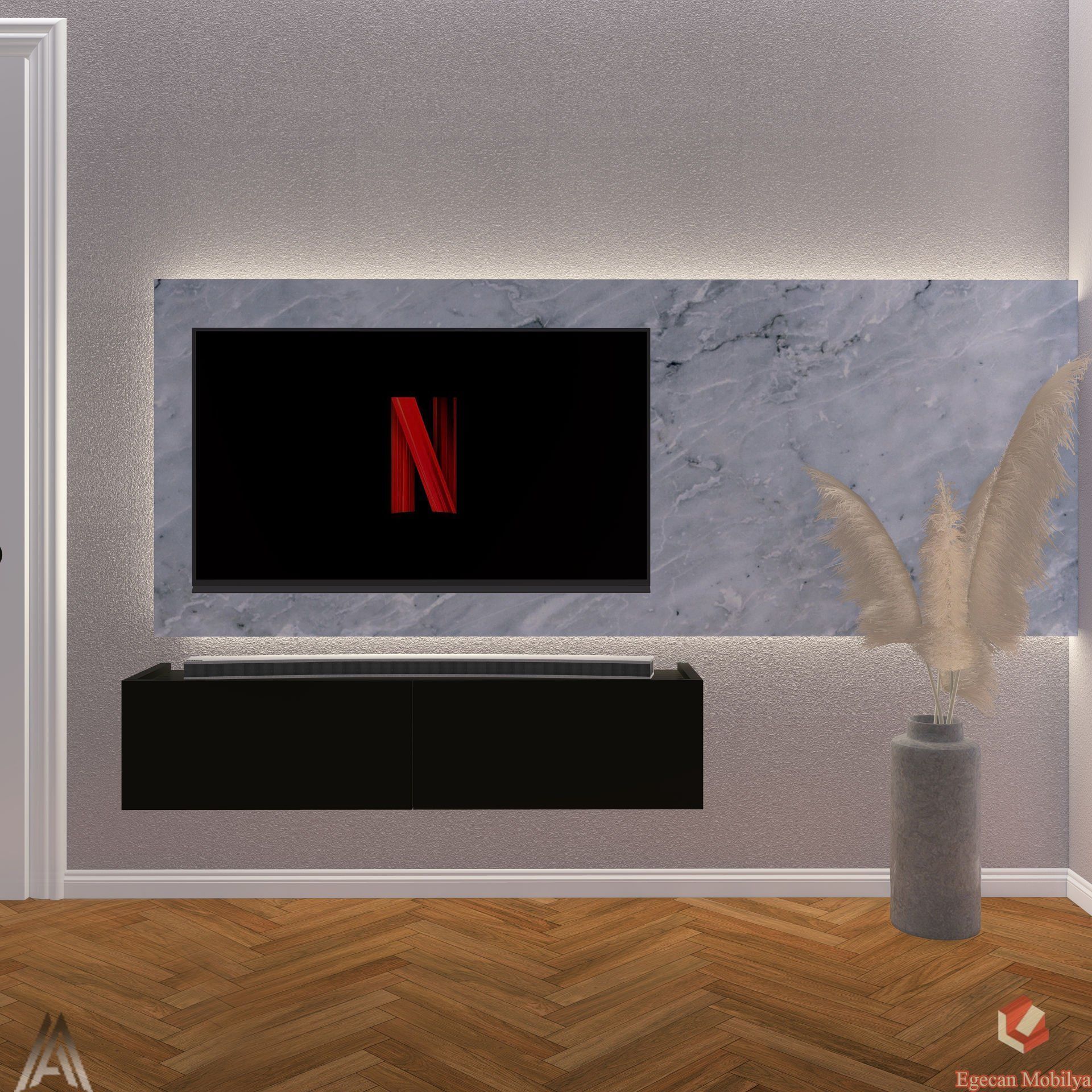 80 Cm Tv Ünitesi Tv Sehpası Duvar Rafı Kitaplık