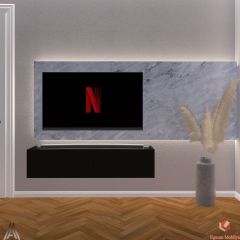 80 Cm Tv Ünitesi Tv Sehpası Duvar Rafı Kitaplık