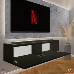 80 Cm Tv Ünitesi Tv Sehpası Duvar Rafı Kitaplık