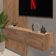 80 Cm Tv Ünitesi Tv Sehpası Duvar Rafı Kitaplık