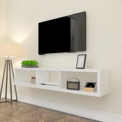 140 Cm Tv Ünitesi Tv Sehpası Tv Standı Duvar Rafı Kitaplık