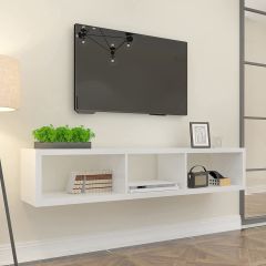 140 Cm Tv Ünitesi Tv Sehpası Tv Standı Duvar Rafı Kitaplık