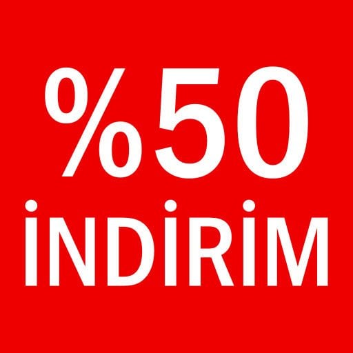 %50 İNDİRİM