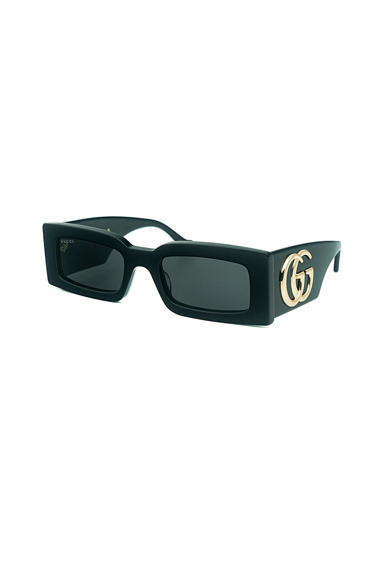 Gucci Gg 1425s 001 53 Kadın Siyah Dikdörtgen Kemik Güneş Gözlüğü