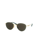BOTTEGA VENETA 1268s 002 51 Unisex Oval Gold Metal Güneş Gözlüğü