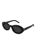 SAINT LAURENT SL M136 001 52 Siyah Asetat Kadın Güneş Gözlüğü