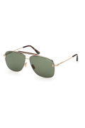 TOM FORD  1017 28N 60 Ekartman Erkek Metal Güneş Gözlüğü