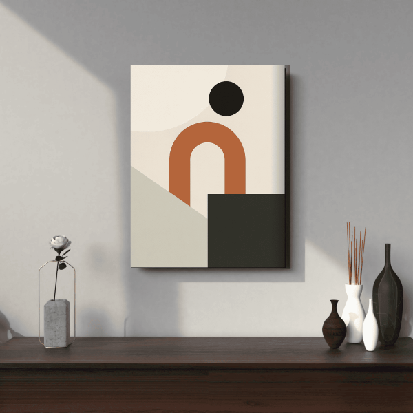 Minimalist Modern Geometrik Kanvas Tablo