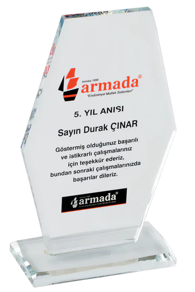 Kurumsal Bağlılık Kristal Plaket