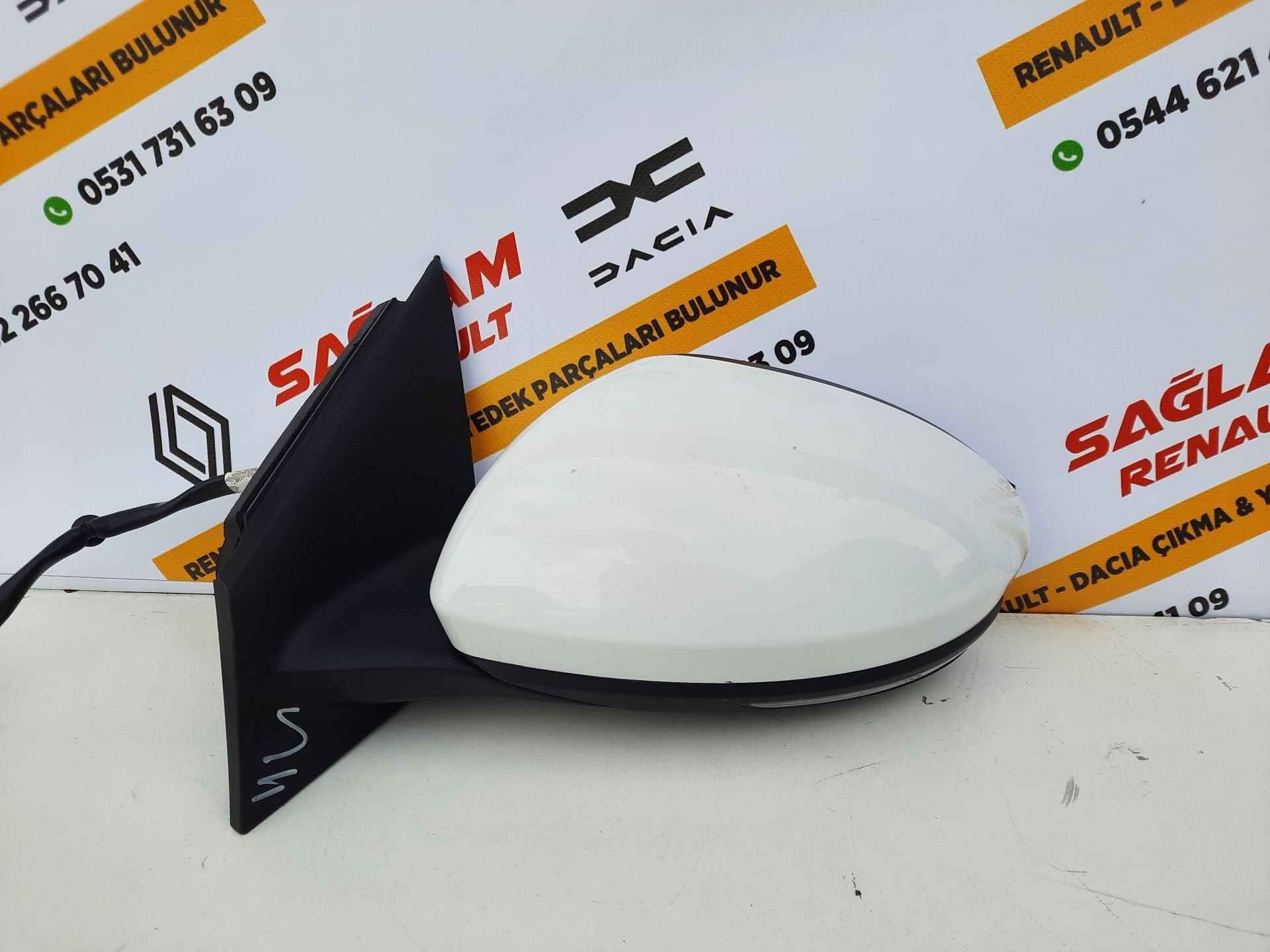Megane 4 Otomatik Katlanır Sol Ayna Çıkma 963027851R Beyaz