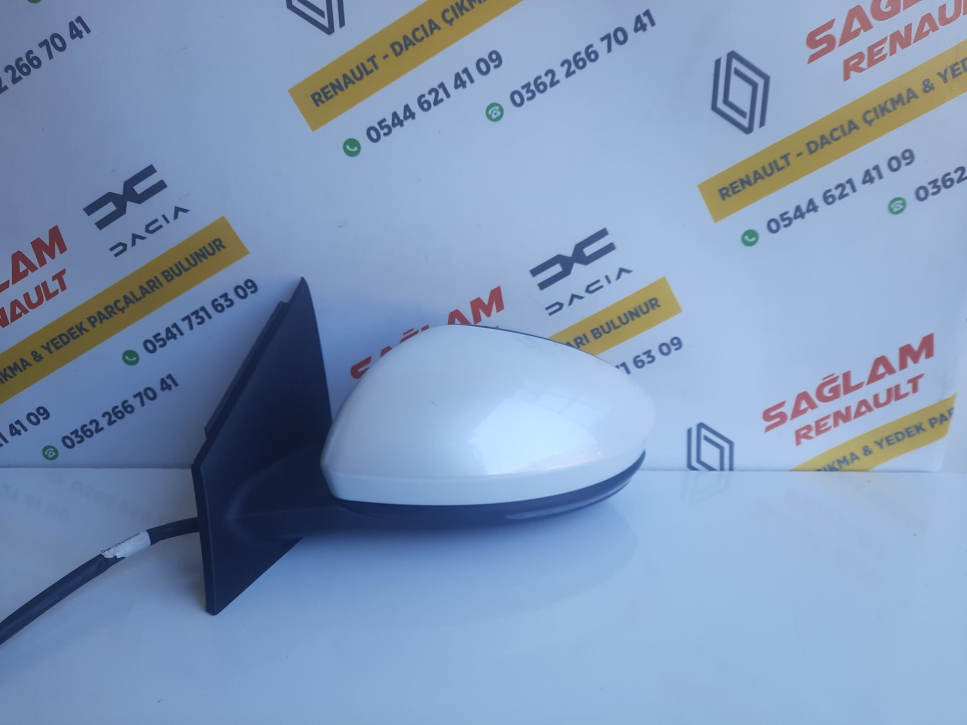 Megane 4 Otomatik Katlanır Sol Ayna Çıkma 963027851R Sedef Beyaz