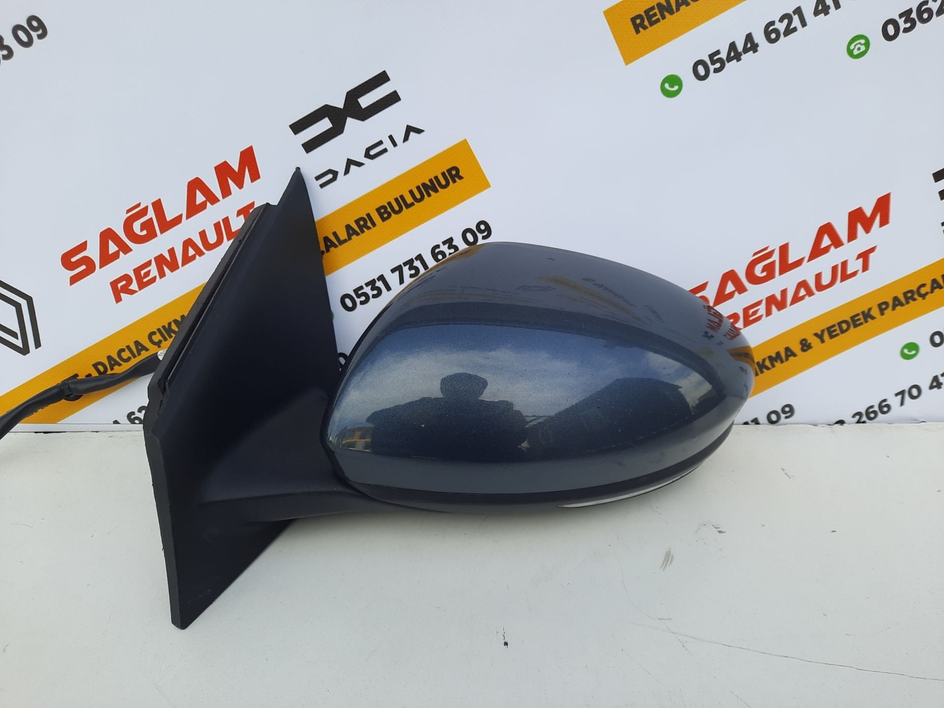 Megane 4 Otomatik Katlanır Sol Ayna Çıkma 963027851R Titanyum Gri