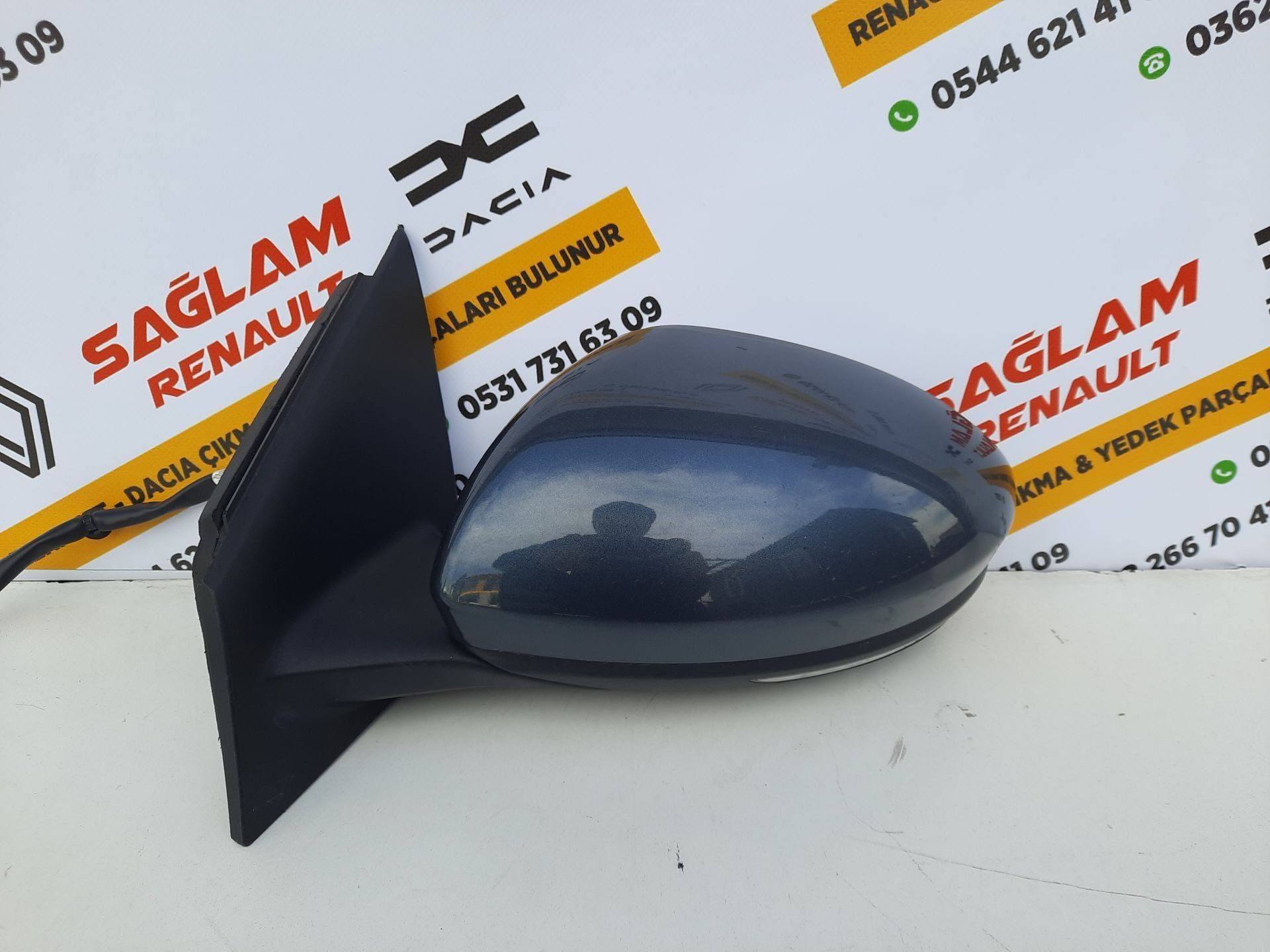 Megane 4 Manuel Elle Katlanır Sol Ayna Çıkma 963027851R Titanyum Gri