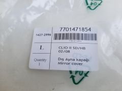 Clio 2 SD/HB 02/08 Sıfır Sol Ayna Kapağı 7701471854