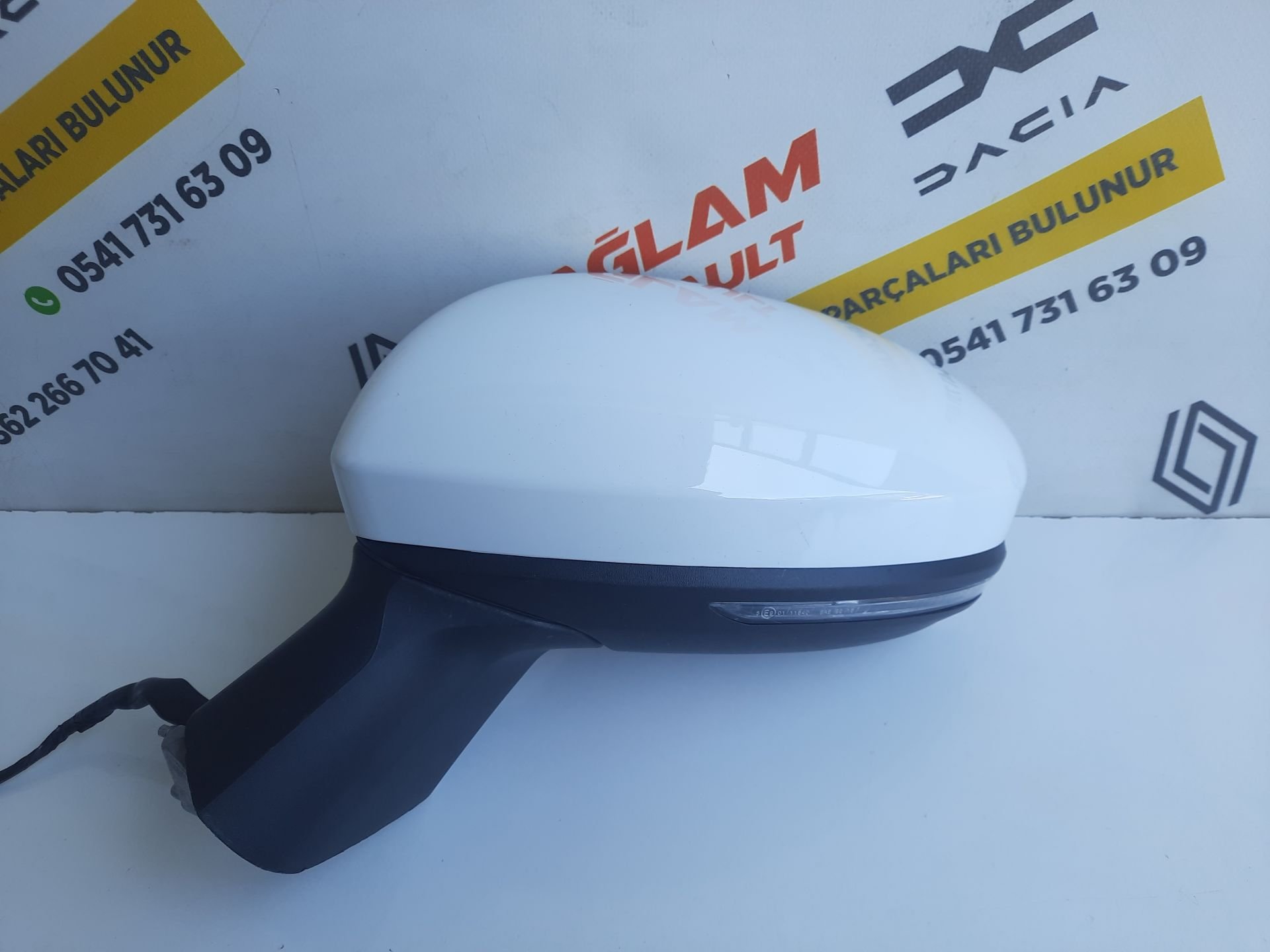 Clio 5 Orijinal Çıkma Elle Katlanır Sol Ayna Beyaz 963027553R