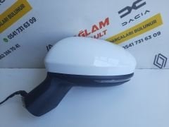 Clio 5 Orijinal Çıkma Elle Katlanır Sol Ayna Beyaz 963027553R