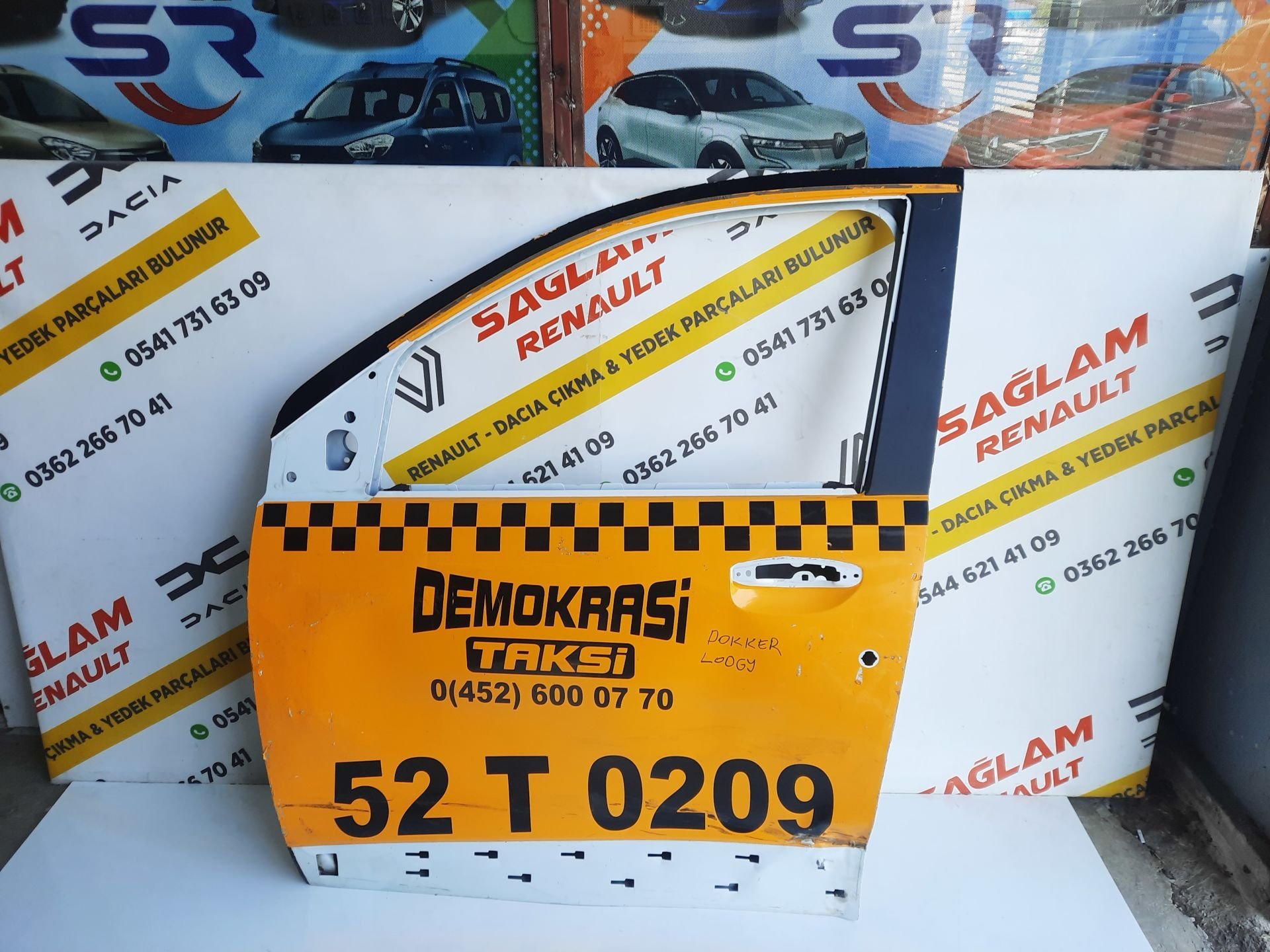 Dokker Lodgy 13-22 Orijinal Çıkma Sol Ön Kapı 801014466R 801111564R
