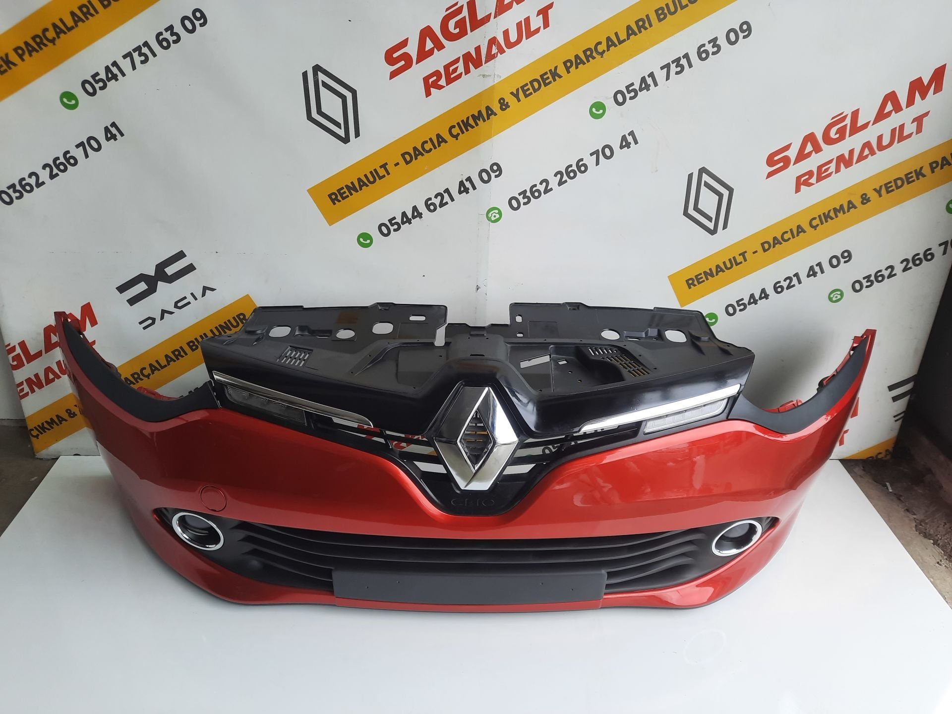 Clio 4 12 - 16 Full Dolu Takılmaya Hazır Ön Tampon Alev Kırmızı 620220826R