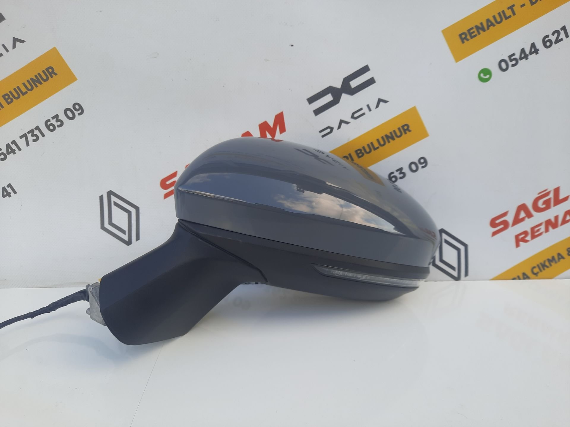Clio 5 Otomatik Katlanır Sol Ayna 963027553R Mineral Gri