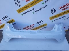 Clio 4 HB Orijinal Çıkma Arka Tampon Beyaz 850225639R