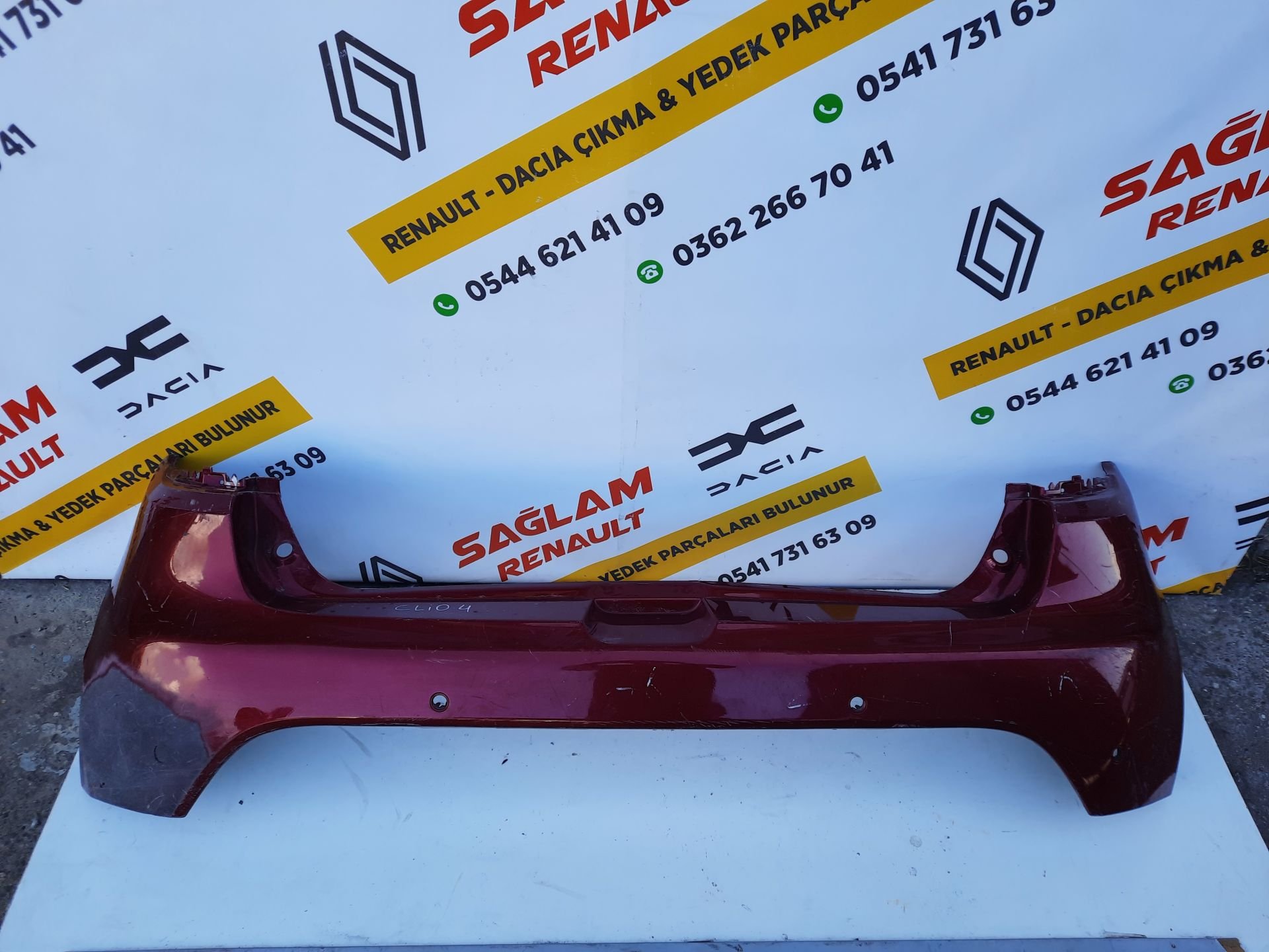 Clio 4 HB Orijinal Çıkma Arka Tampon Mor 850225639R