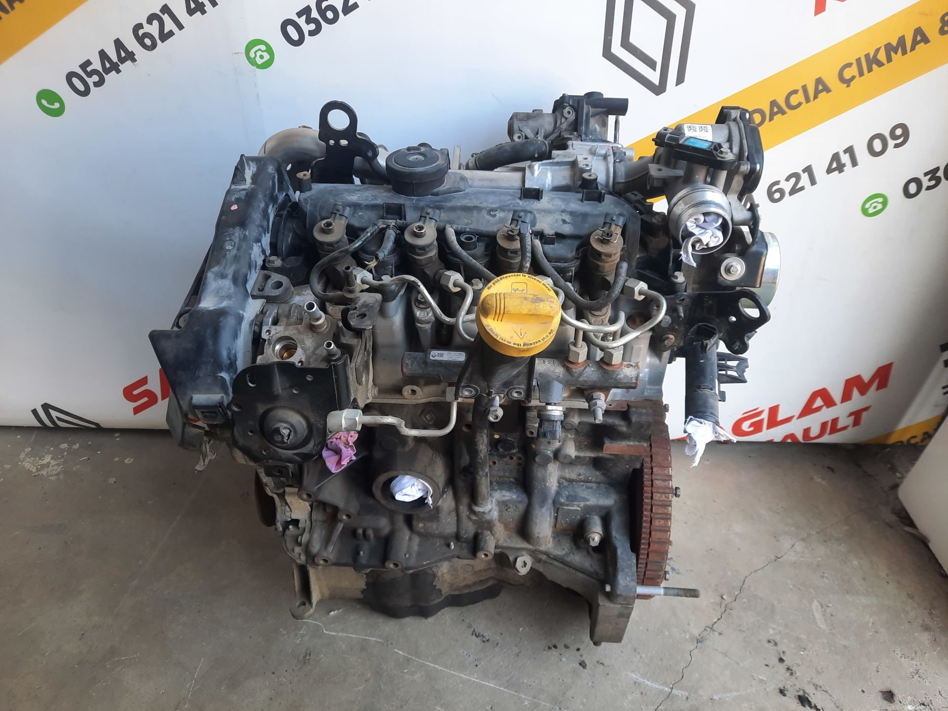 Dokker 1.5 dCi 75 hp Orijinal Çıkma Muhayyer Komple Motor k9kc612