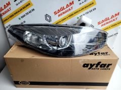Fluence Sıfır Mercekli İçi Siyah Sağ Far 260101331R - Ayfar