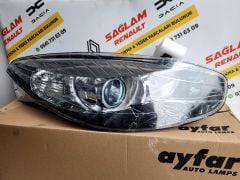 Fluence Sıfır Mercekli İçi Siyah Sağ Far 260101331R - Ayfar