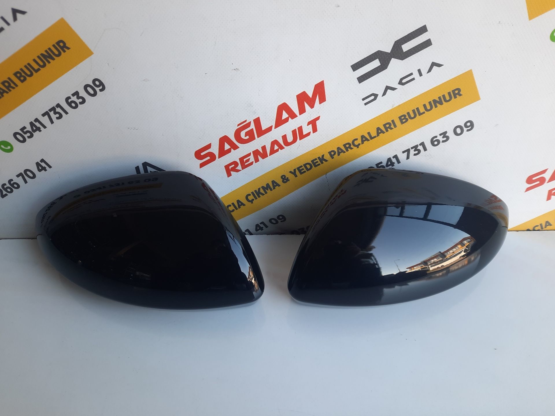 Clio 5 Orijinal Çıkma Siyah Ayna Kapağı Takımı 963742692R 963737470R