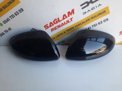 Clio 5 Orijinal Çıkma Siyah Ayna Kapağı Takımı 963742692R 963737470R