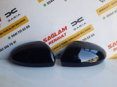 Clio 5 Orijinal Çıkma Siyah Ayna Kapağı Takımı 963742692R 963737470R