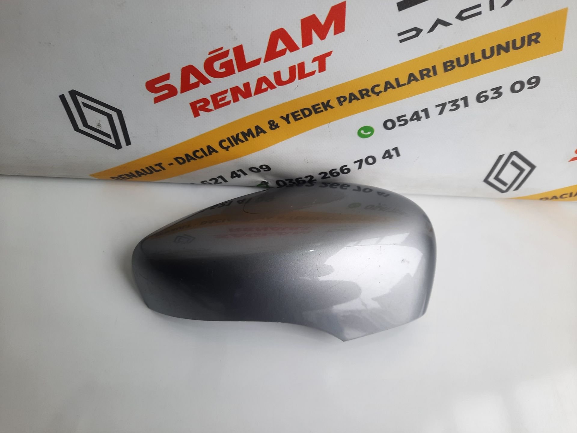 Clio 4 Captur Orijinal Çıkma Sağ Ayna Kapağı Gri 963740425R