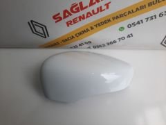 Clio 4 Captur Orijinal Çıkma Sol Ayna Kapağı Beyaz 963734621R