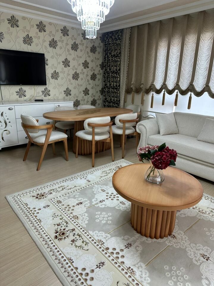 Naturel PTT Masa + Hanzade, Polo Sandalye Takımı