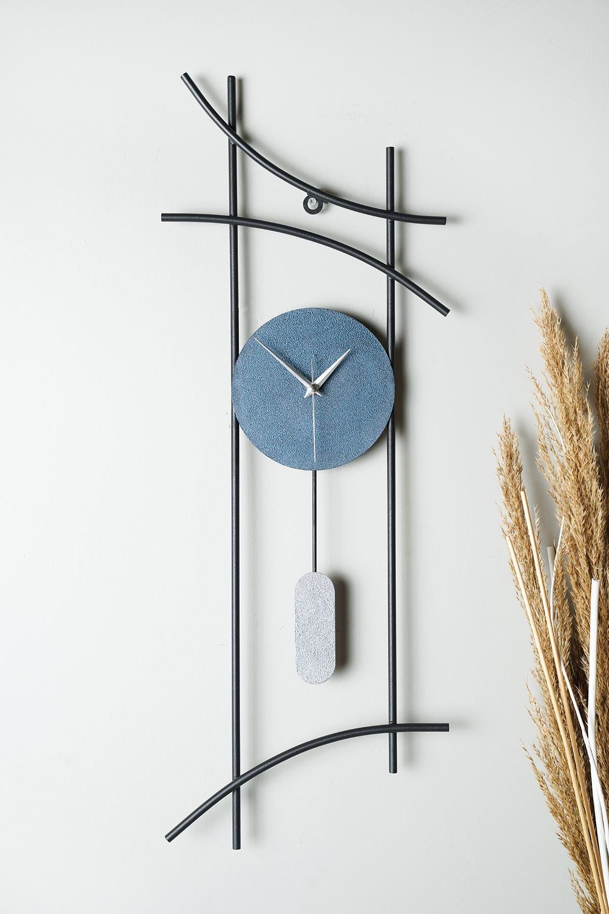 Ken Metal 75-30cm Dekoratif Duvar Saati