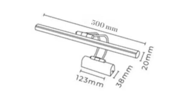 Flüt 50 cm Ledli Siyah Aplik 