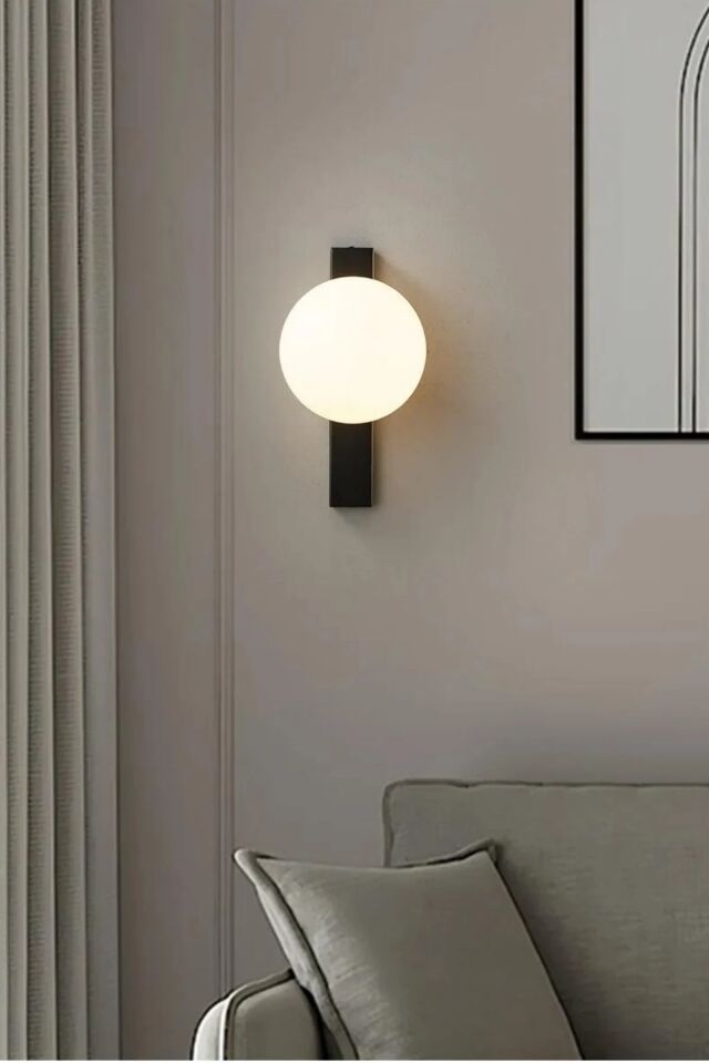 Modern Siyah Duvar Aplik 