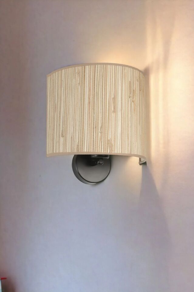 Bambu Pilli 09 Abajurlu Oval Aplik 