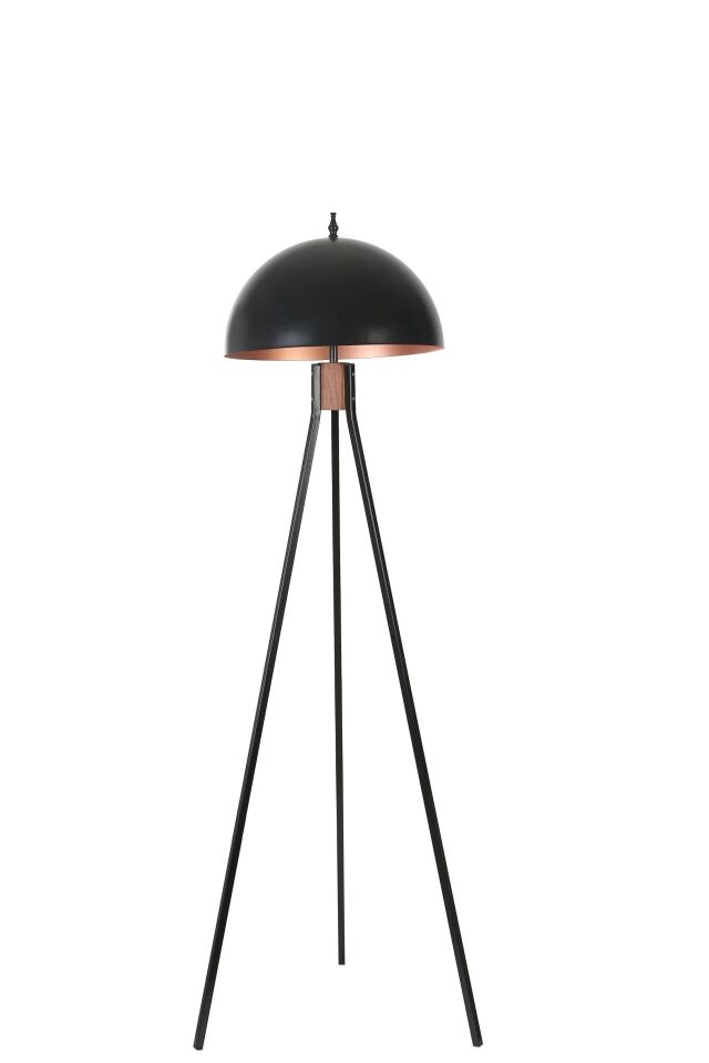 Fisco Tripod Siyah Büyük Retro Başlıklı Lambader 