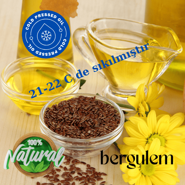 Doğal Keten Tohumu Yağı 250 ml  ( Flax Seed Oil )