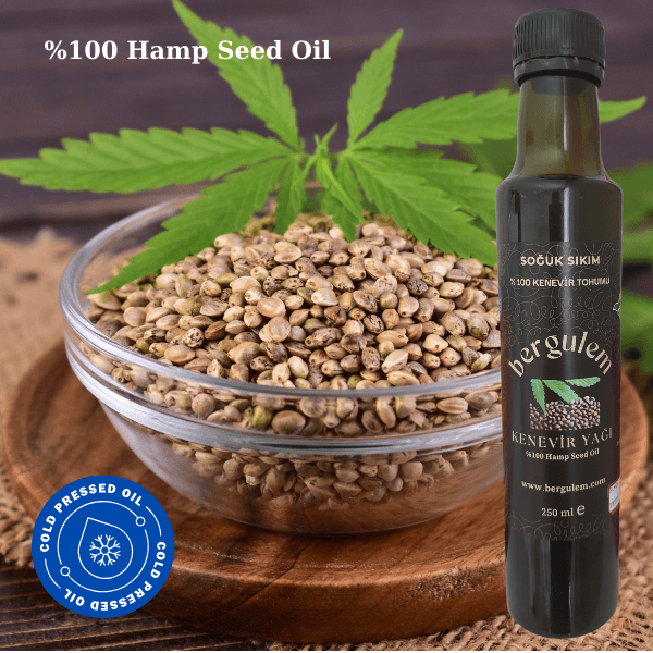 Doğal Kenevir Tohumu Yağı 250ml  ( Hamp Seed Oil )