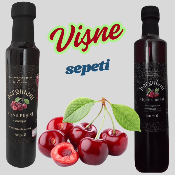 Doğal Vişne Ekşisi 350 gr + Doğal Vişne Sirkesi 500 ml