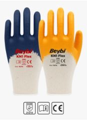 KN1 Flex Nitril Kaplı Pamuk Eldiven ( 288 ÇİFT / KOLİ )