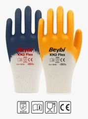 KN2 Flex Nitril Kaplı Pamuk Eldiven ( 288 ÇİFT / KOLİ )