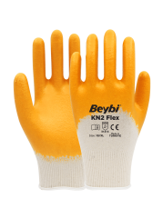 KN2 Flex Nitril Kaplı Pamuk Eldiven ( 288 ÇİFT / KOLİ )