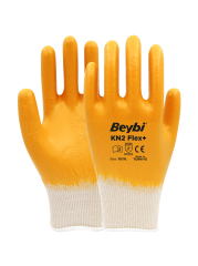 KN2 Flex+ Nitril Kaplı Pamuk Eldiven ( 288 ÇİFT / KOLİ )