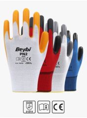 PN2 Polyester Örme Nitril Eldiven ( 504 ÇİFT / KOLİ )