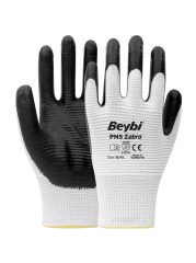 PN5 Zebra Nitril Kaplı Polyester Eldiven ( 288 ÇİFT / KOLİ )