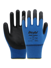 PN5 Zebra Nitril Kaplı Polyester Eldiven ( 288 ÇİFT / KOLİ )
